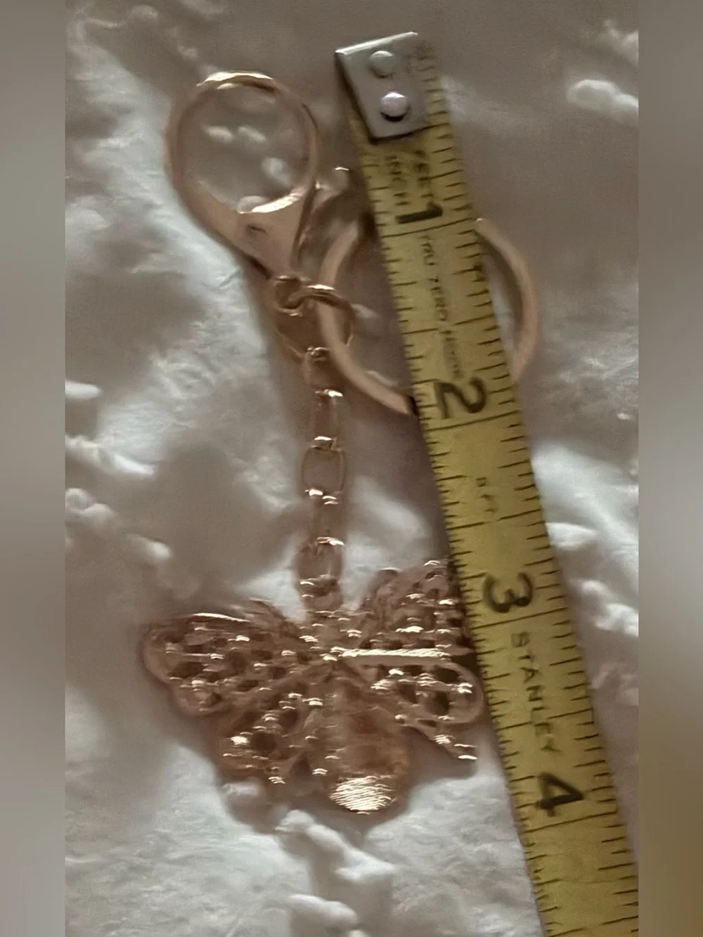 Fashion Jewelry Gold Bee Keychain with Yellow & Black Enamel bag charm